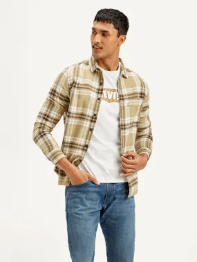 Affordable Fashion Pure Cotton Men's Checkered Relaxed Fit Shirt