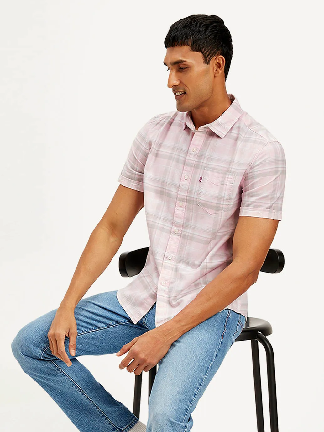 Artistic Design Men's Checkered Slim Fit Shirt