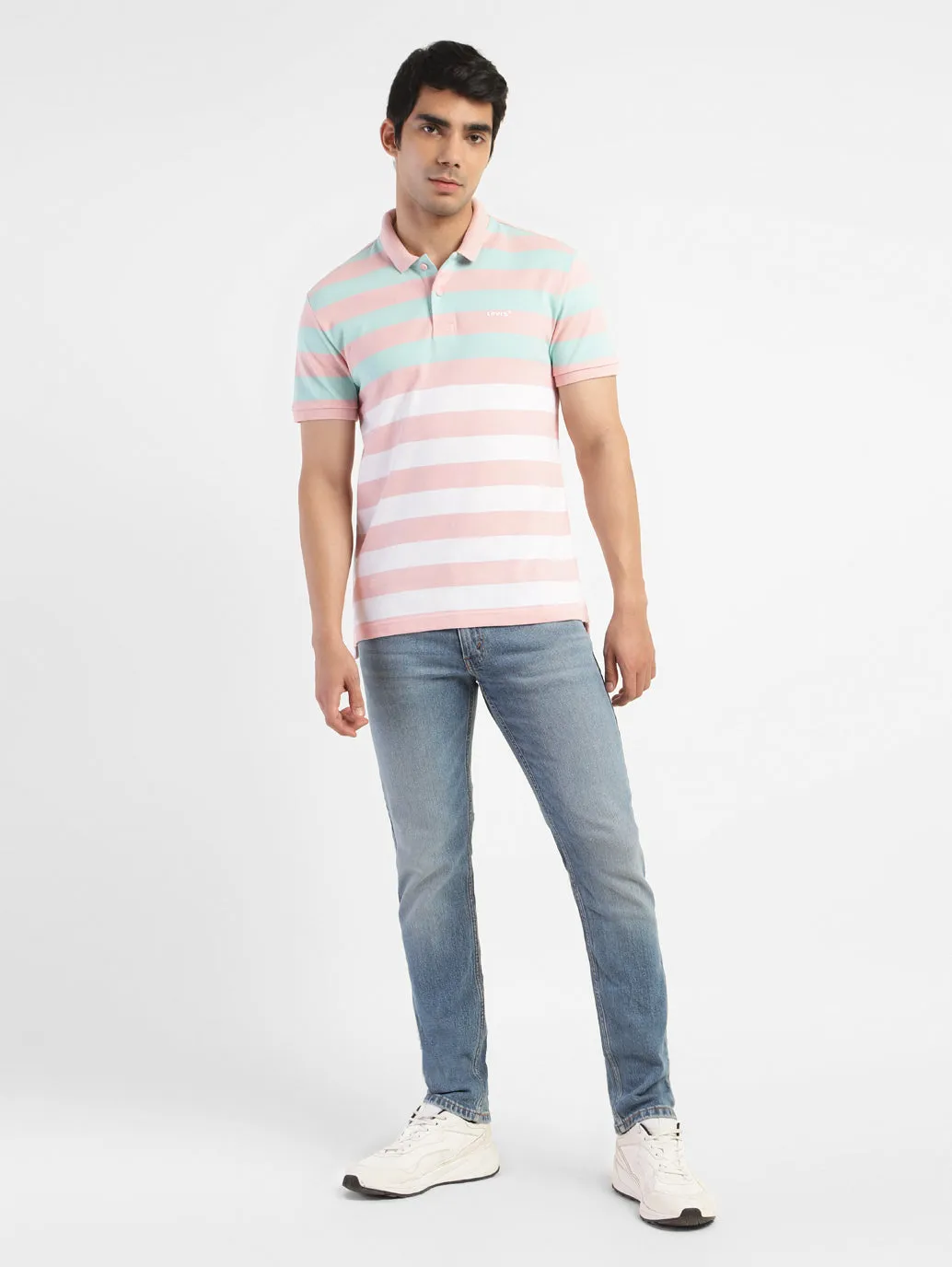Premium Fit Men's Colorblock Polo T-shirt