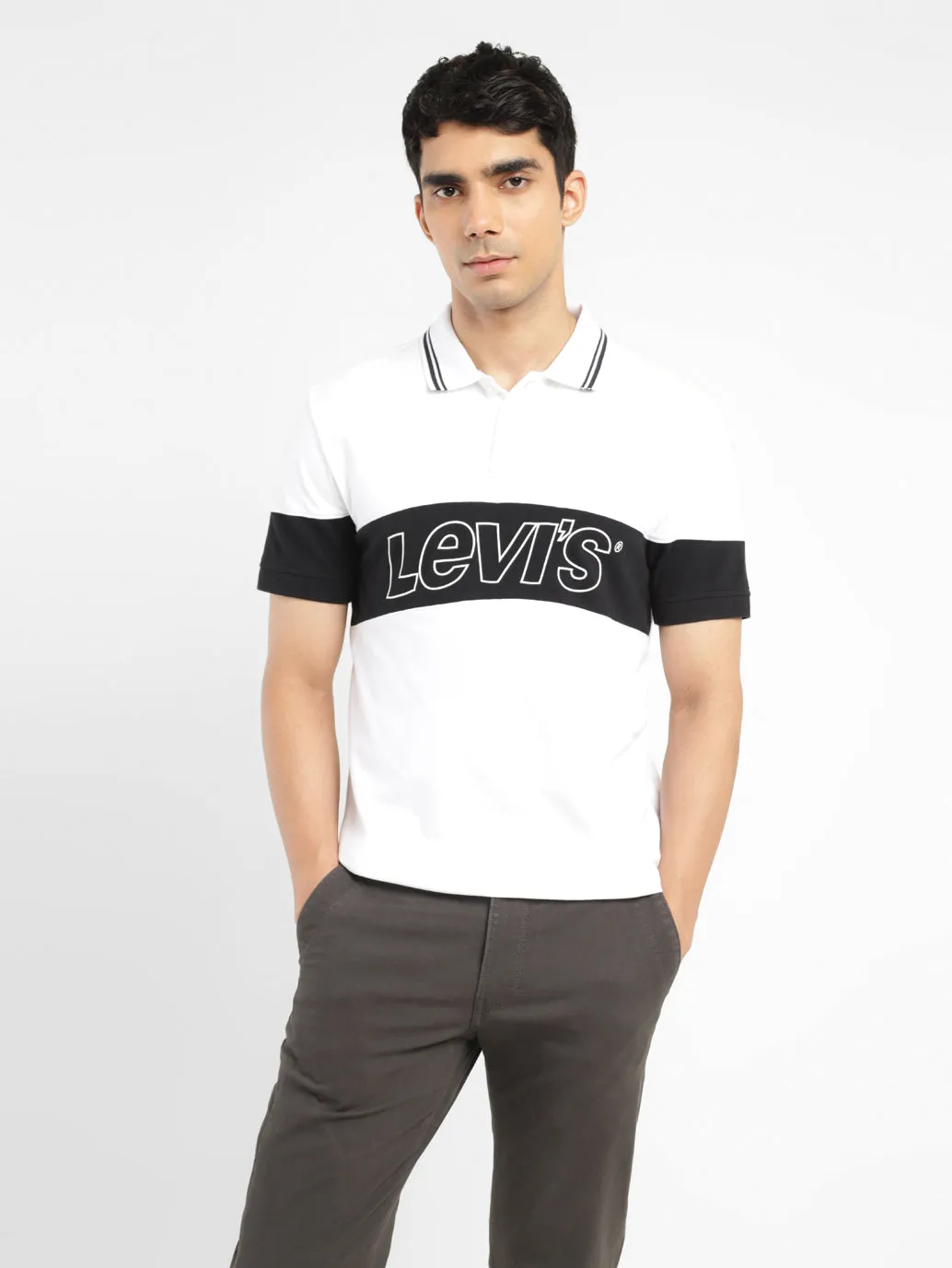 Classic Layer Men's Colorblock Polo T-shirt