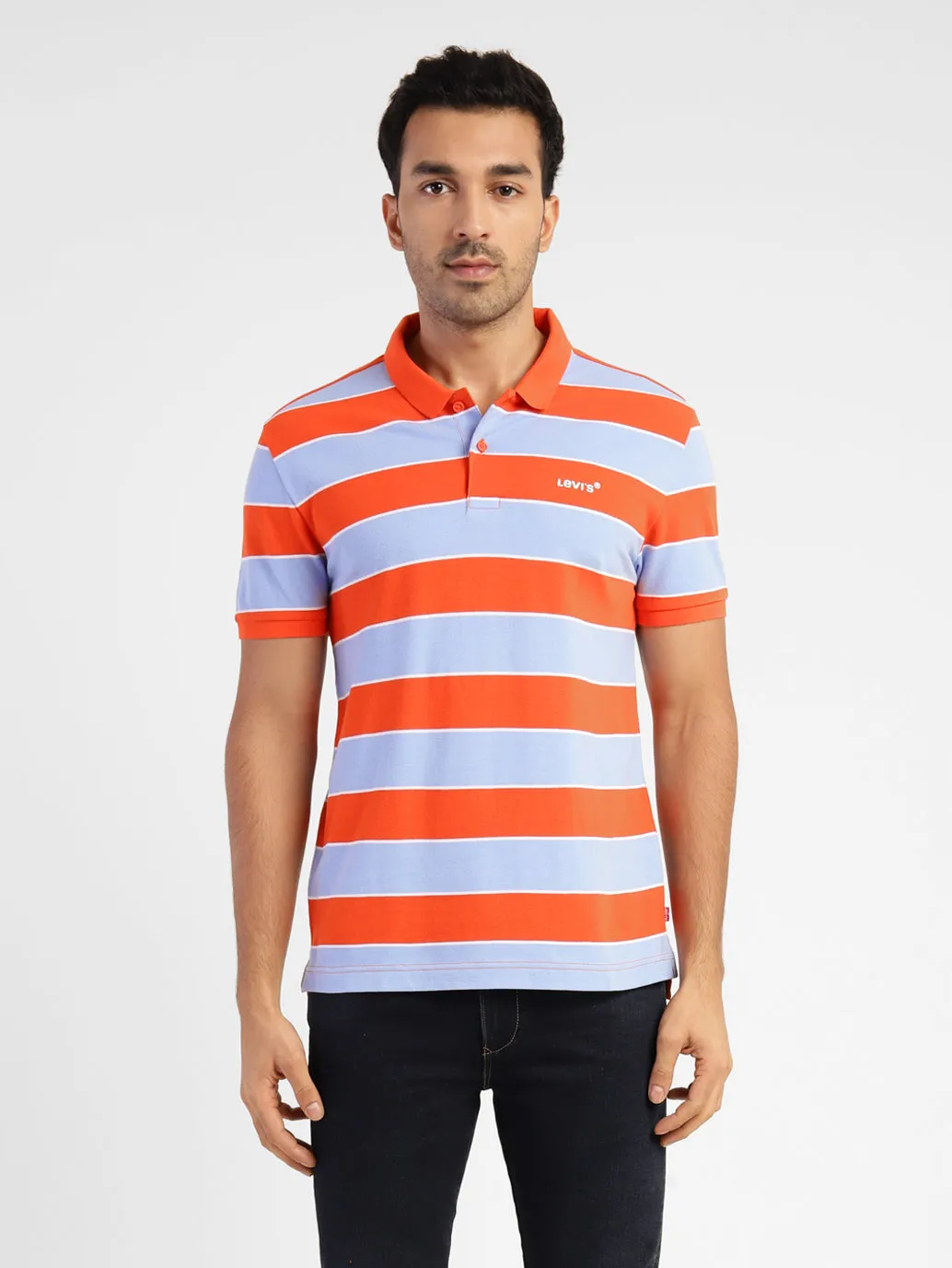 Men's Colorblock Polo T-shirt Chic Shirt