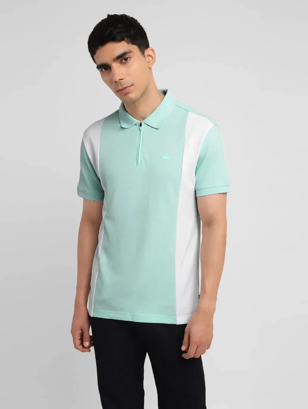 Men's Colorblock Slim Fit Polo T-shirt Comfortable Stretch All Season Wear