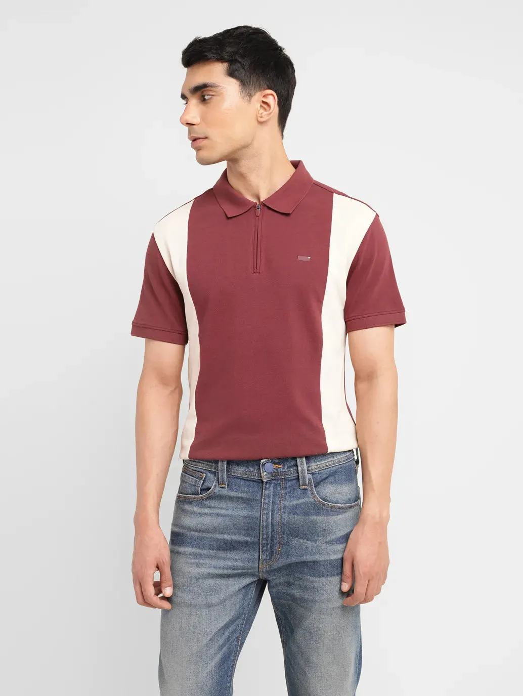 Professional Layers Men's Colorblock Slim Fit Polo T-shirt