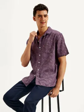 Perfect Wear Men's Floral Slim Fit Linen Shirt