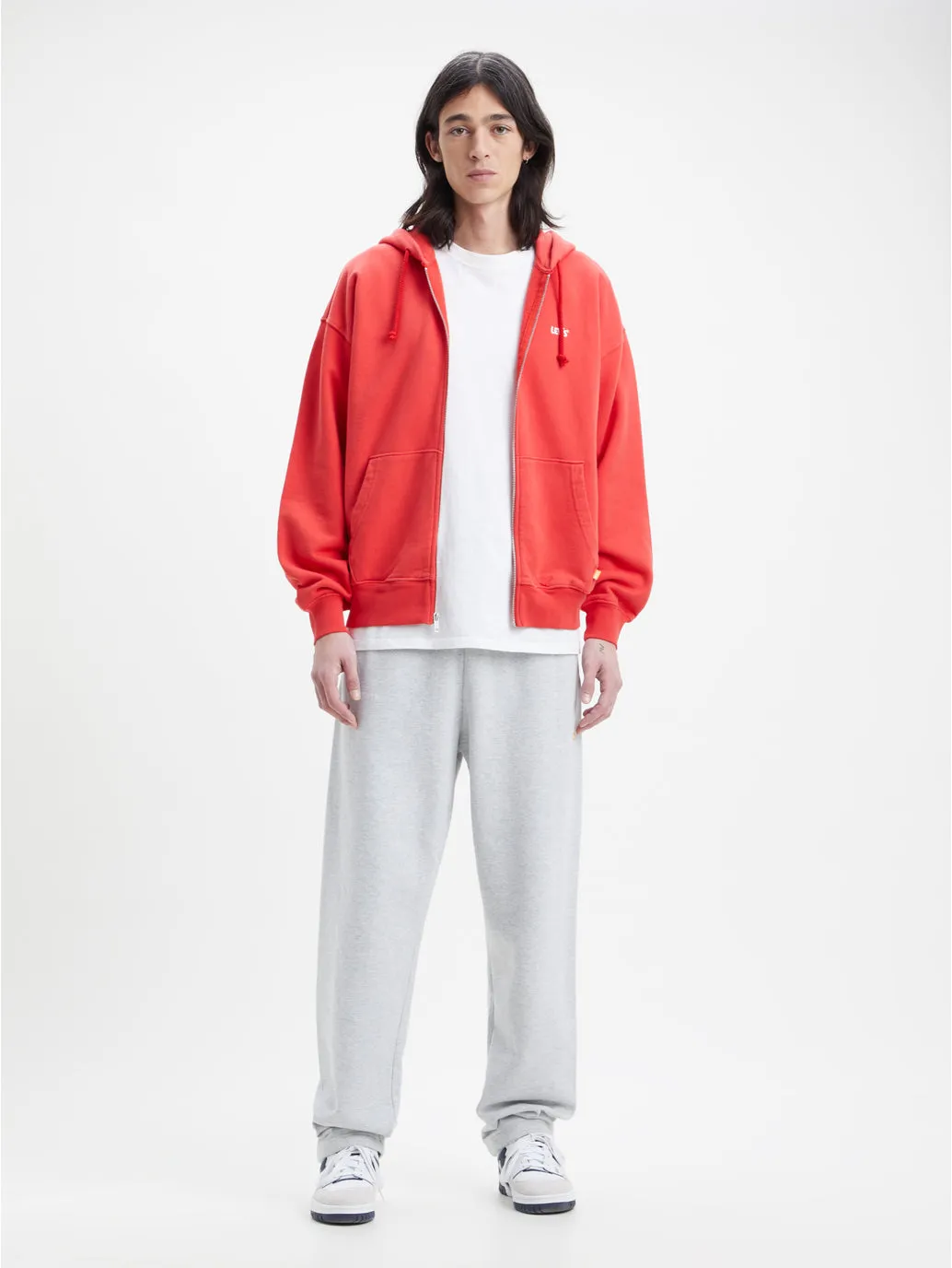 Men's Gold Tab Signature Full Zip Hoodie Essentials Wear Relaxed Style