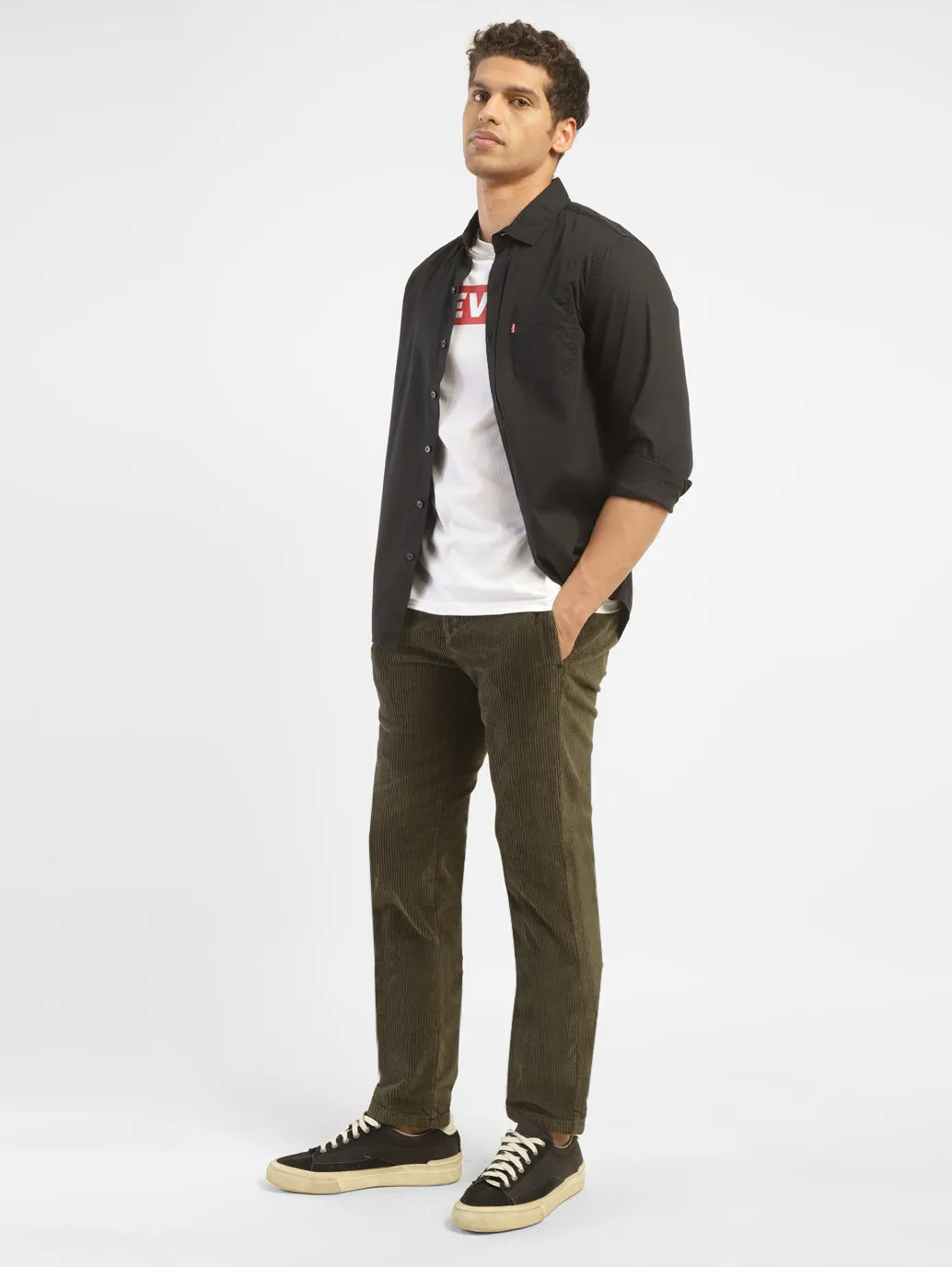 Fit For Movement Men's Green Regular Fit Trousers