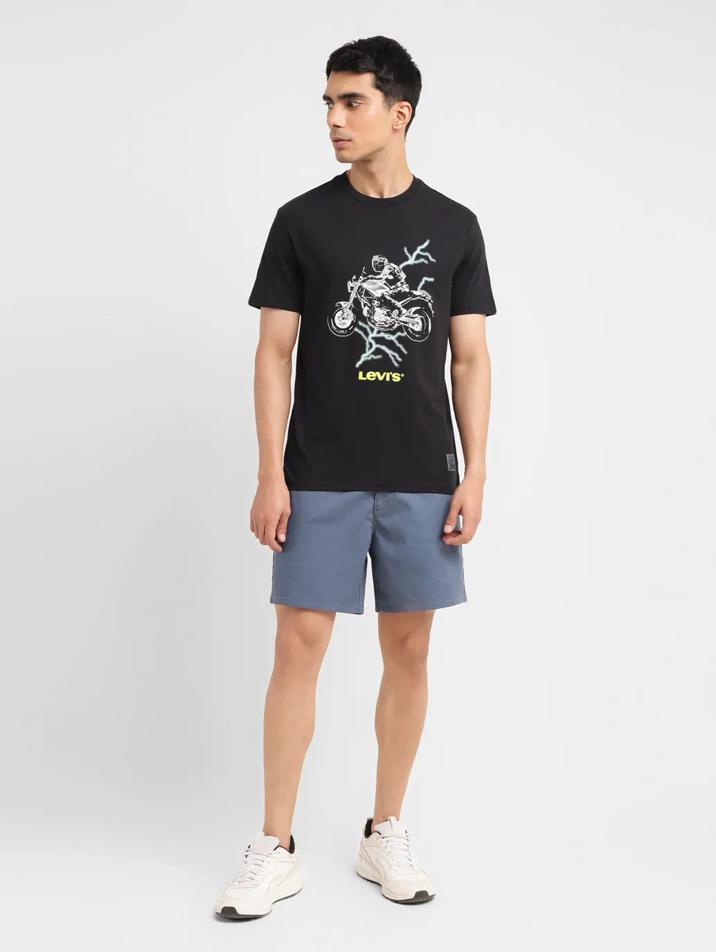 Minimal Stretch Men's Navy Regular Fit Shorts