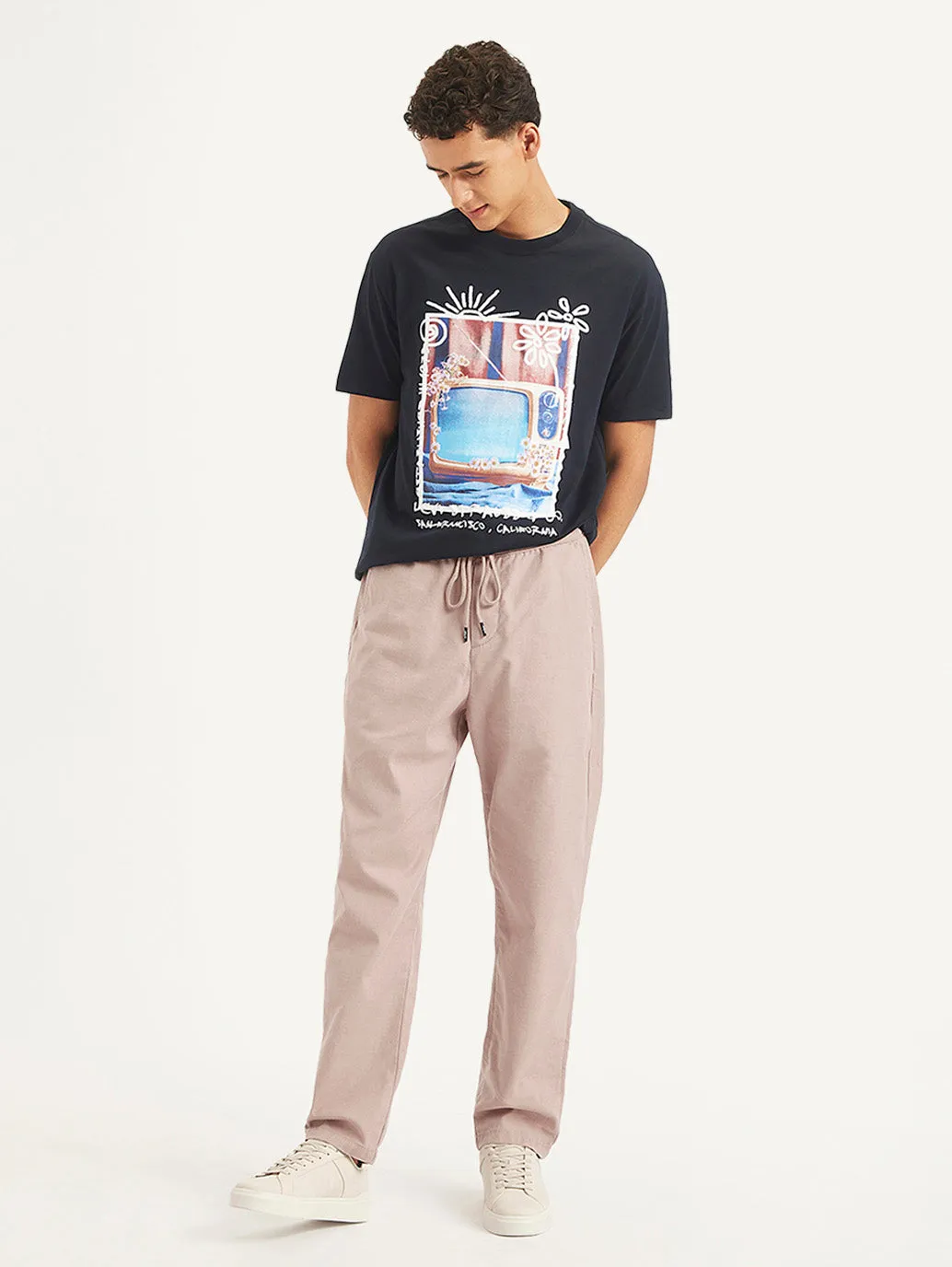 Lightweight Layer Men's Pink Regular Fit Joggers