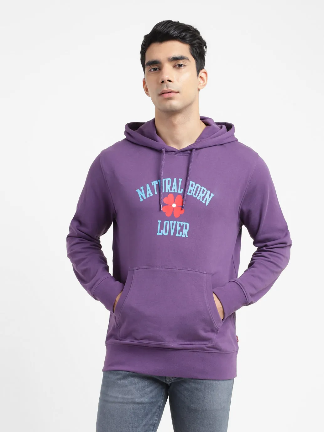 Urban Fashion Soft Wear Men's Printed Hooded Sweatshirt
