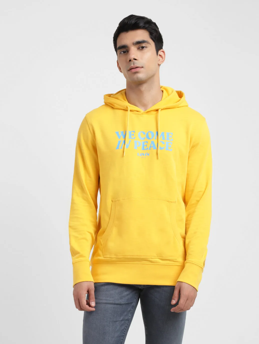 Men's Printed Hooded Sweatshirt Tight Fit