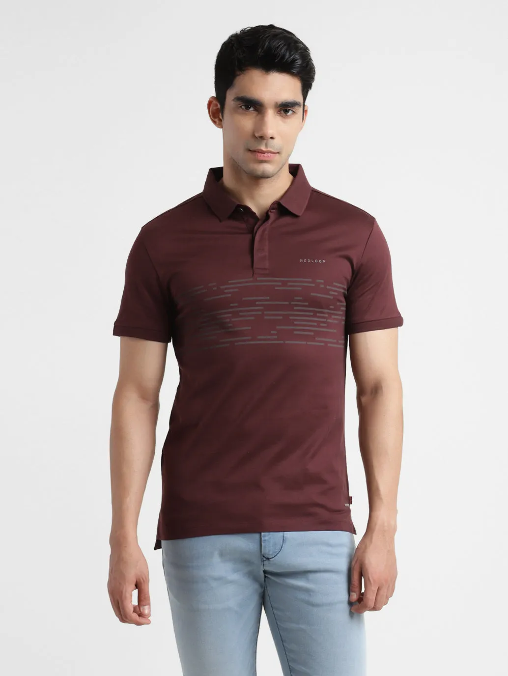 Men's Printed Polo T-shirt Spring Summer