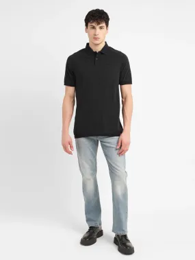 Men's Self Design Slim Fit Polo T-shirt Golf Apparel