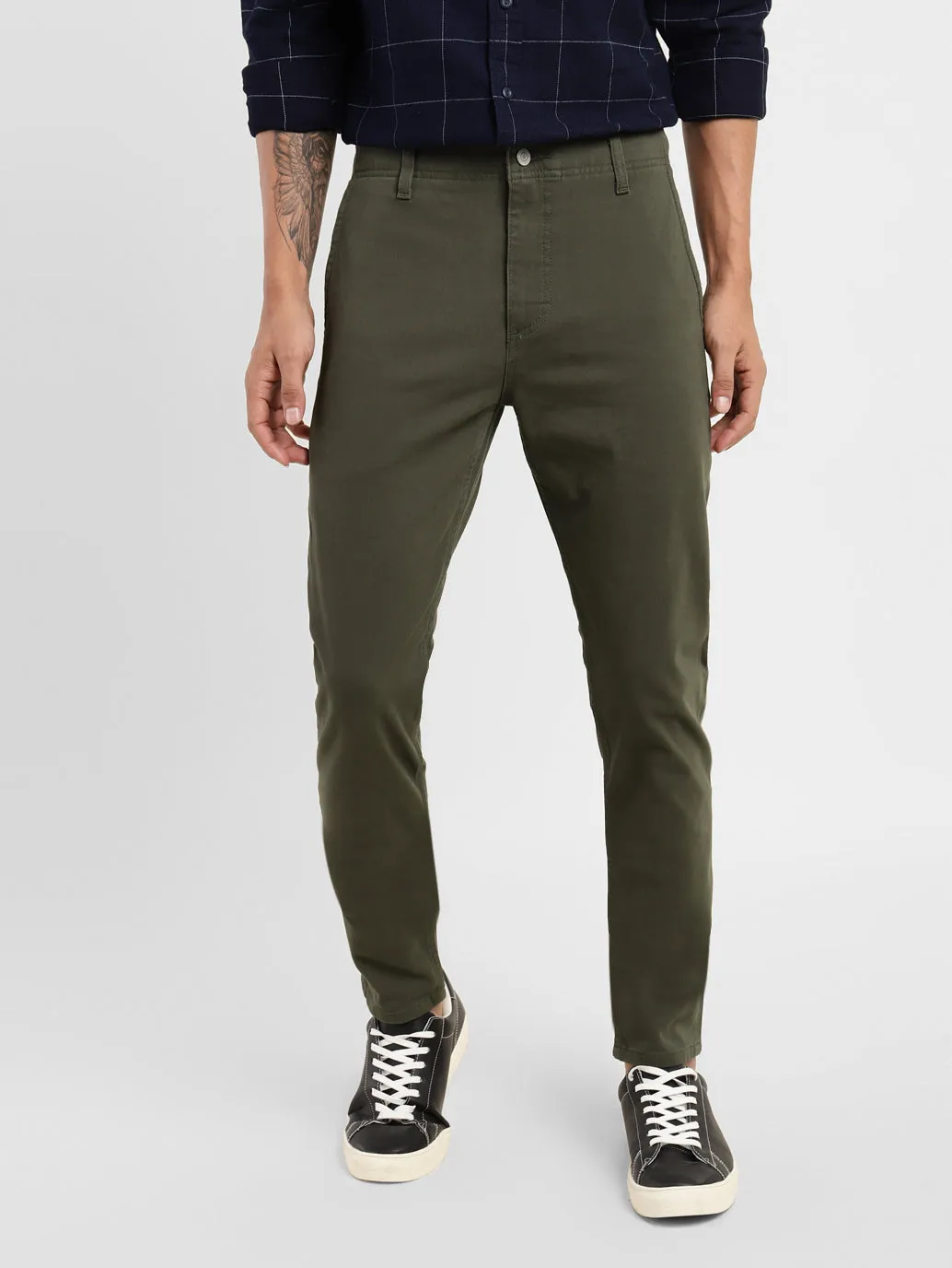 Men's Slim Tapered Fit Trousers Casual Style