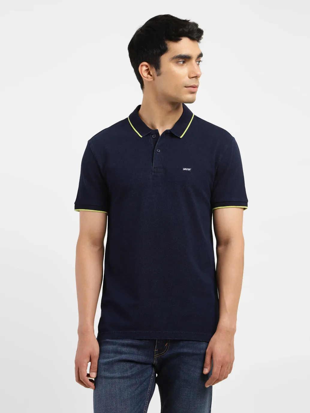 Versatile Layering Men's Solid Polo T-shirt