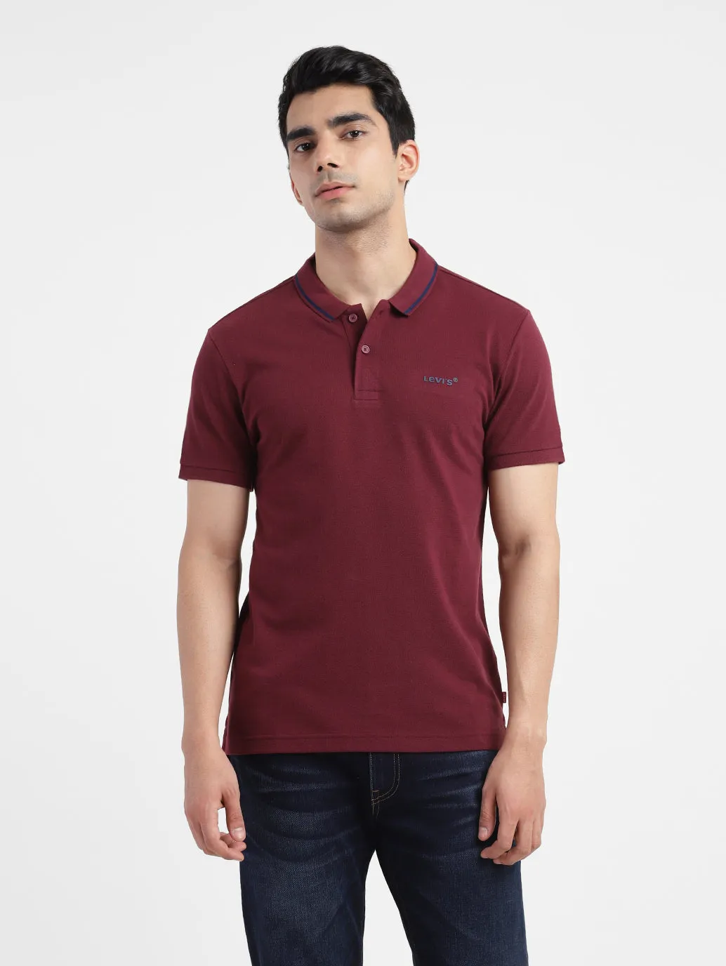 Relaxed Apparel Men's Solid Polo T-shirt