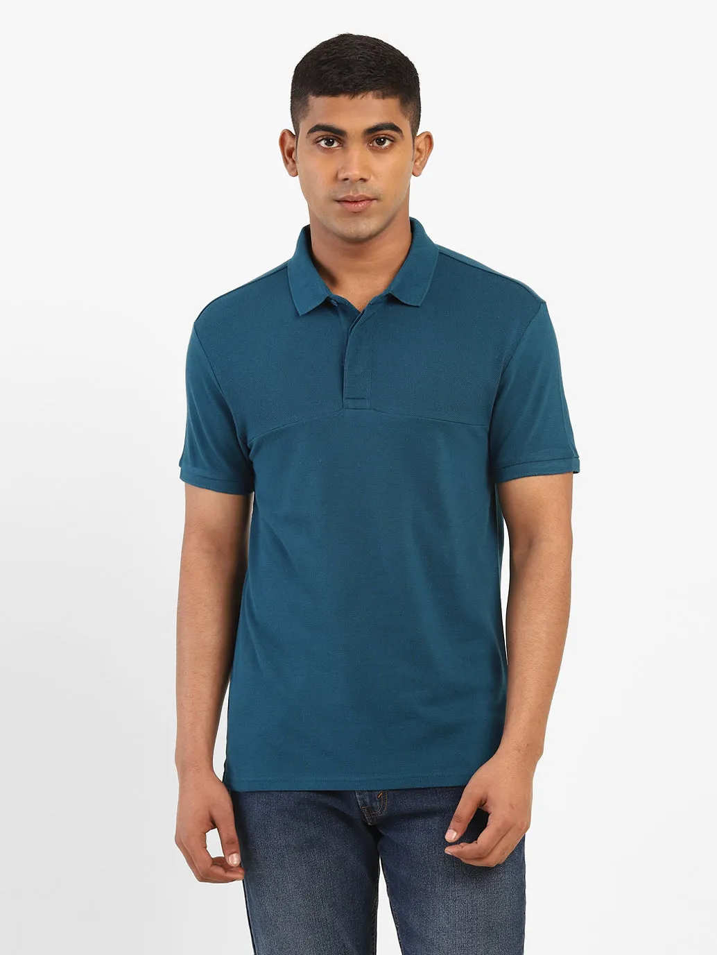 Men's Solid Polo T-shirt Lightweight Layer Business casual