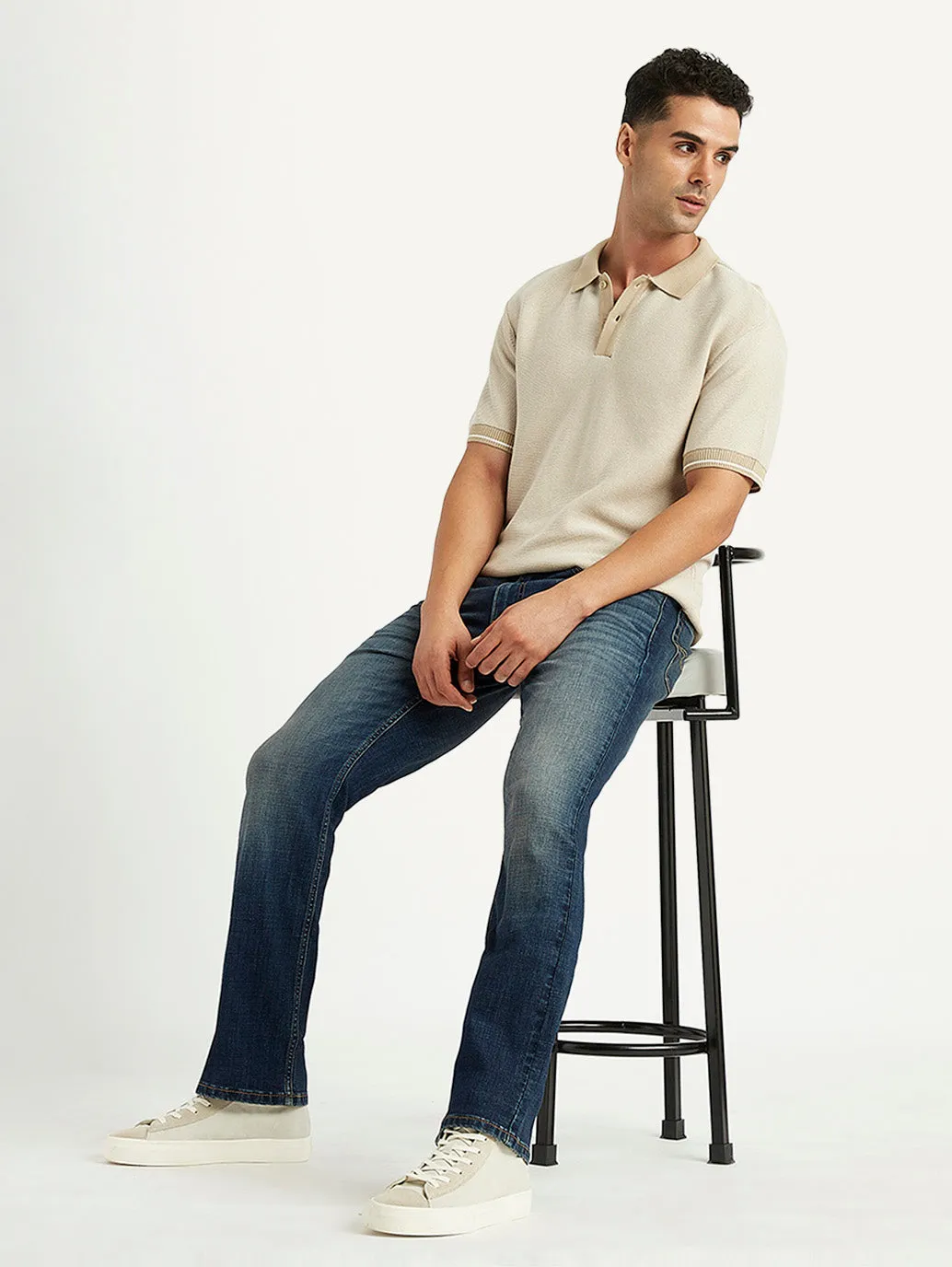 Smart Layers Casual Comfort Men's Solid Slim Fit Polo T-Shirt