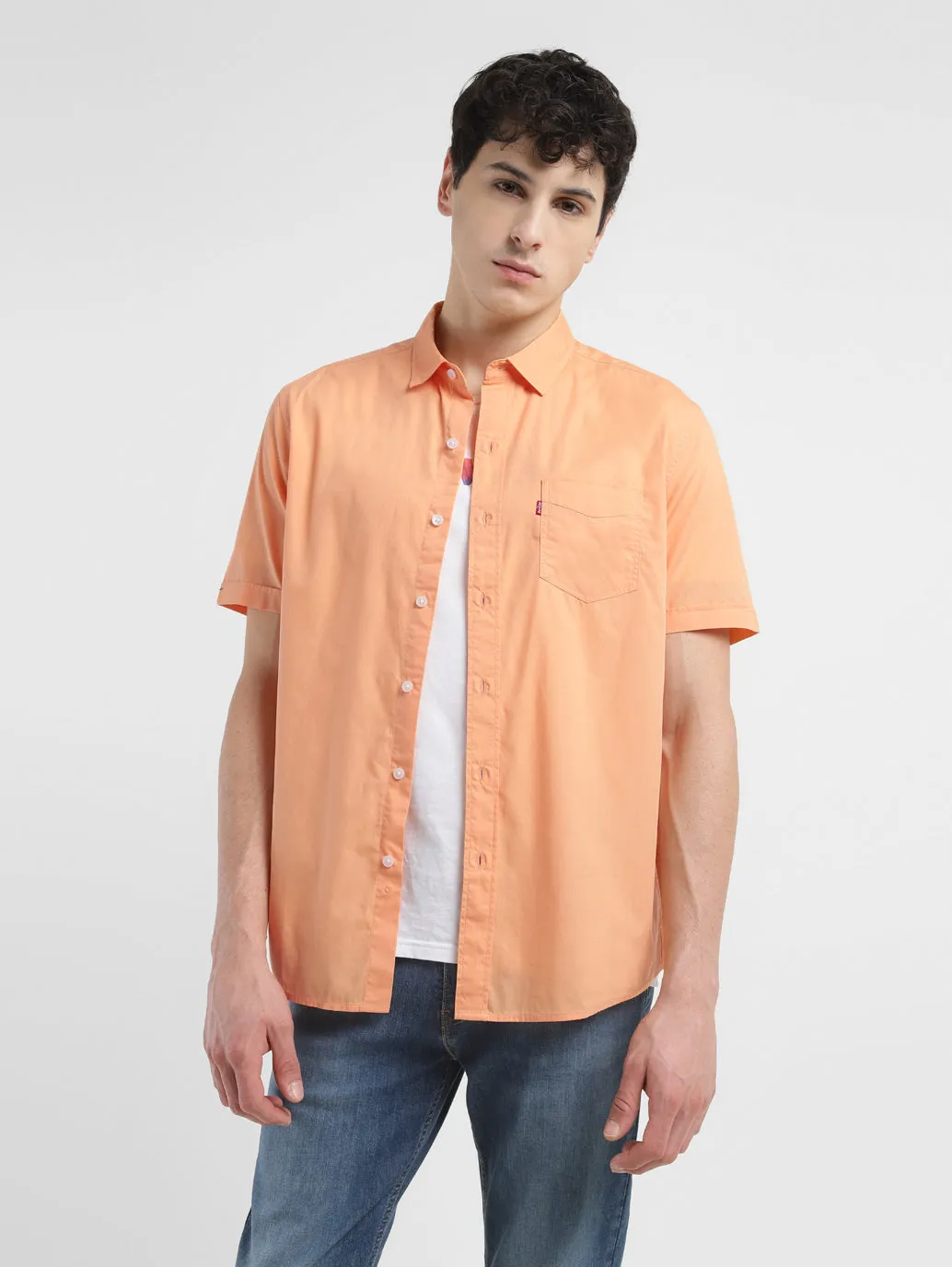 Airflow Ventilation System Anti Pill Treatment Men's Solid Slim Fit Shirt