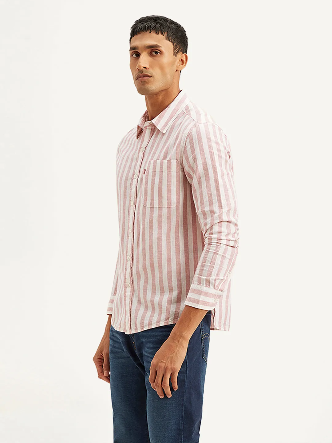 ethical fashion Men's Striped Slim Fit Shirt