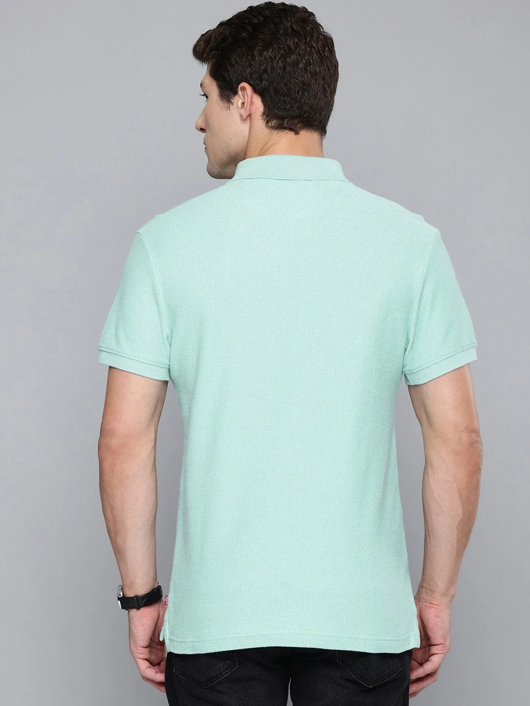 Lightweight Feel Casual Friday Men's Textured Slim Fit Polo T-Shirt