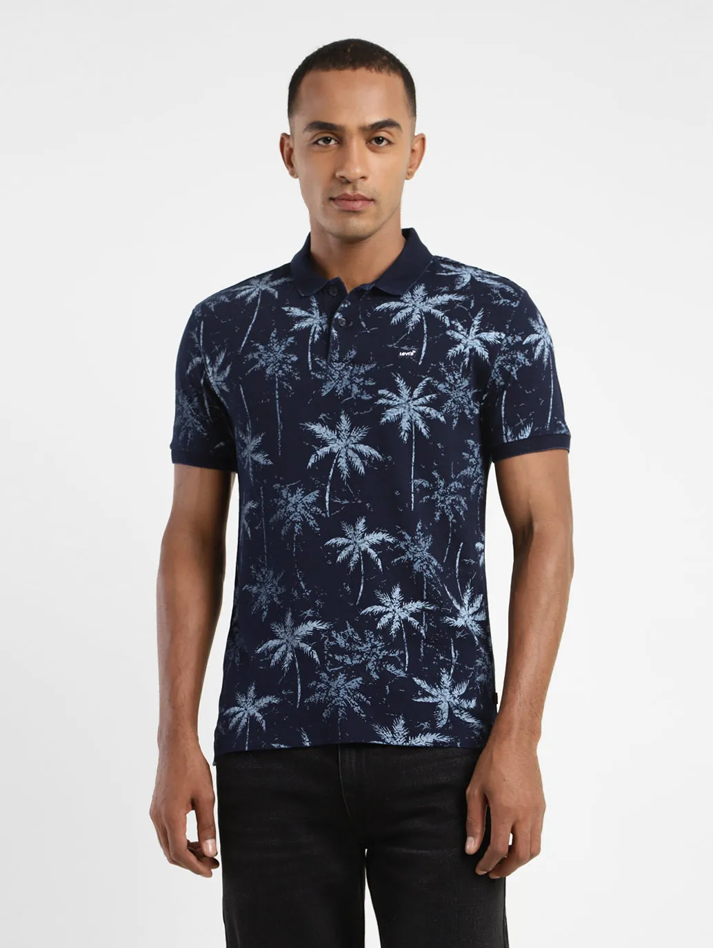 Versatile Layer Men's Tropical Polo T-shirt