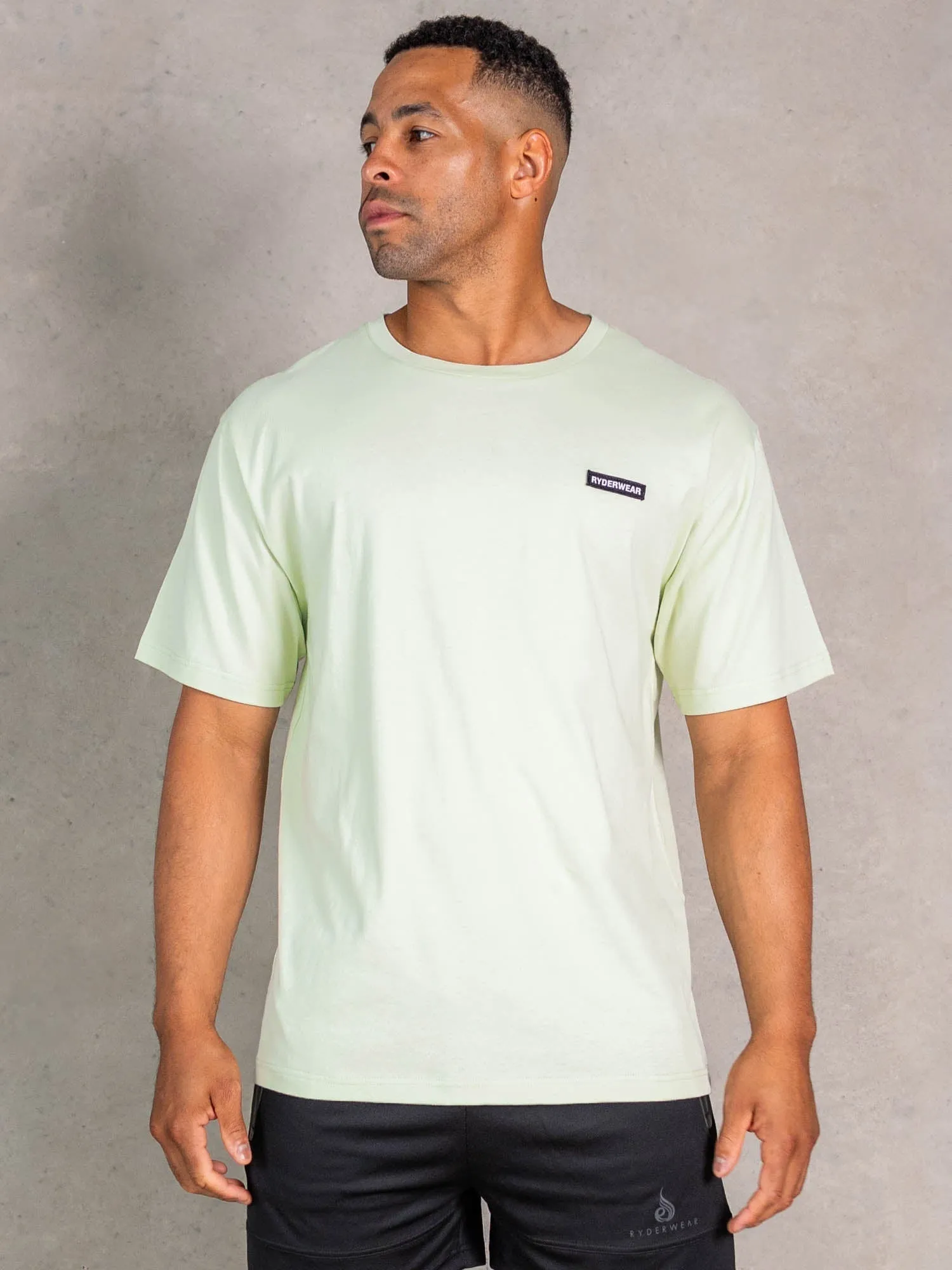 Active Comfort Style Subtle Logo Placement NRG Oversized T-Shirt - Matcha