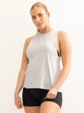 Soft Tech Loose Fit Tank - Grey Marl EasyClean