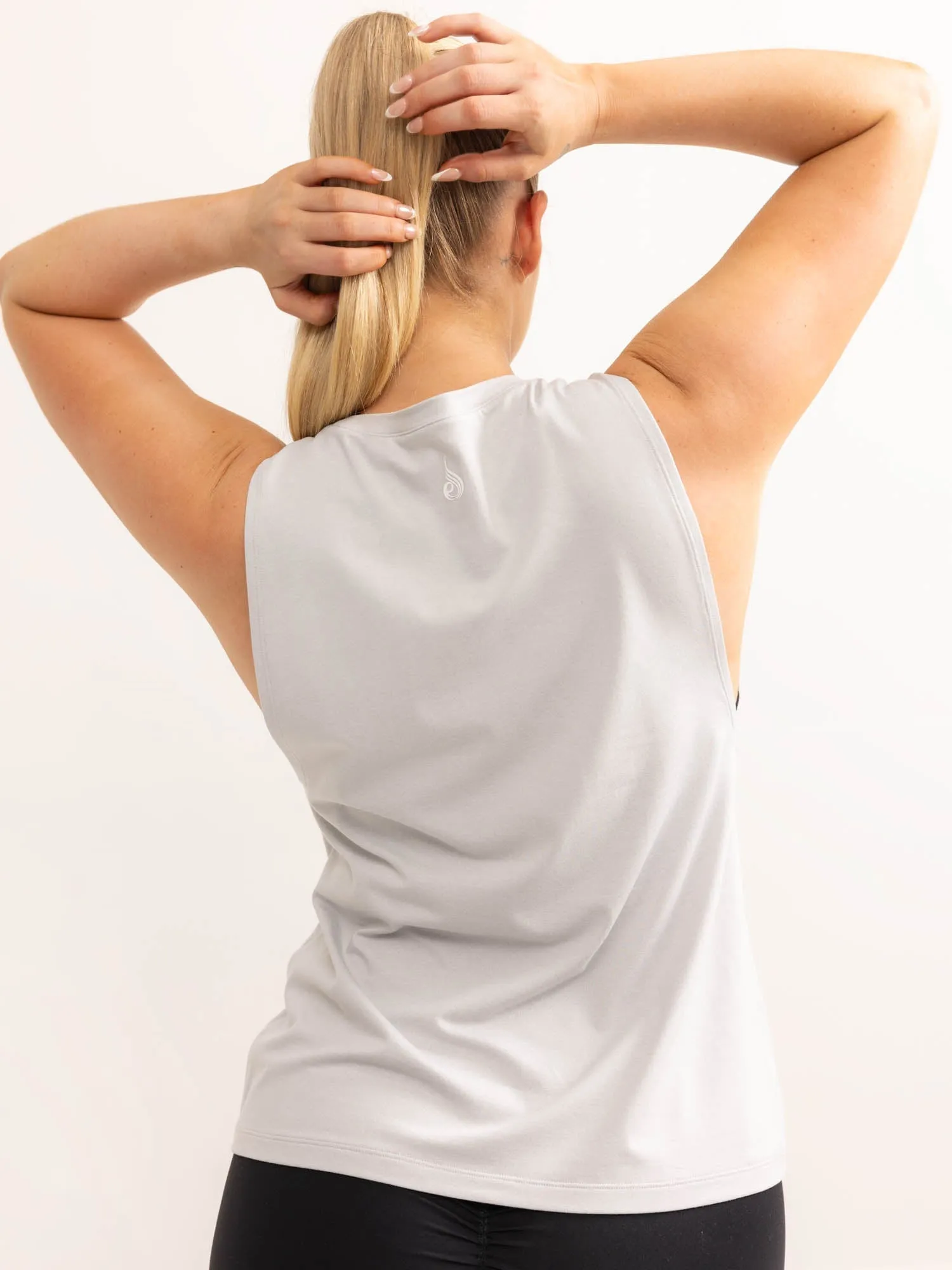 Soft Tech Loose Fit Tank - Grey Marl QuickDry Texture DurableReinforcement