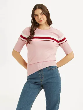 Easy-to-Match Women's Striped Regular Fit T-shirt