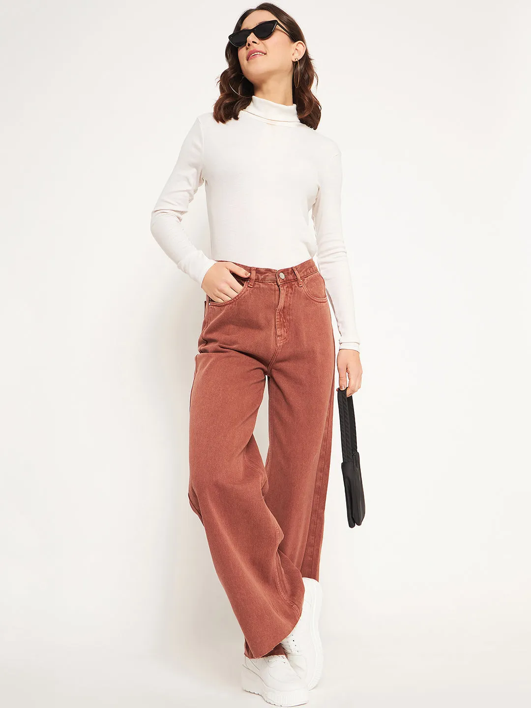 Madame Brown Denim Hypoallergenic Material Composition