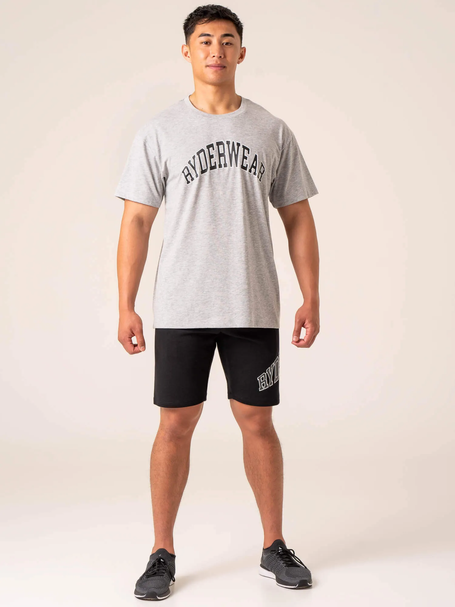 Cozy and Fashionable Soft and Stylish Men's Collegiate T-Shirt - Grey Marl