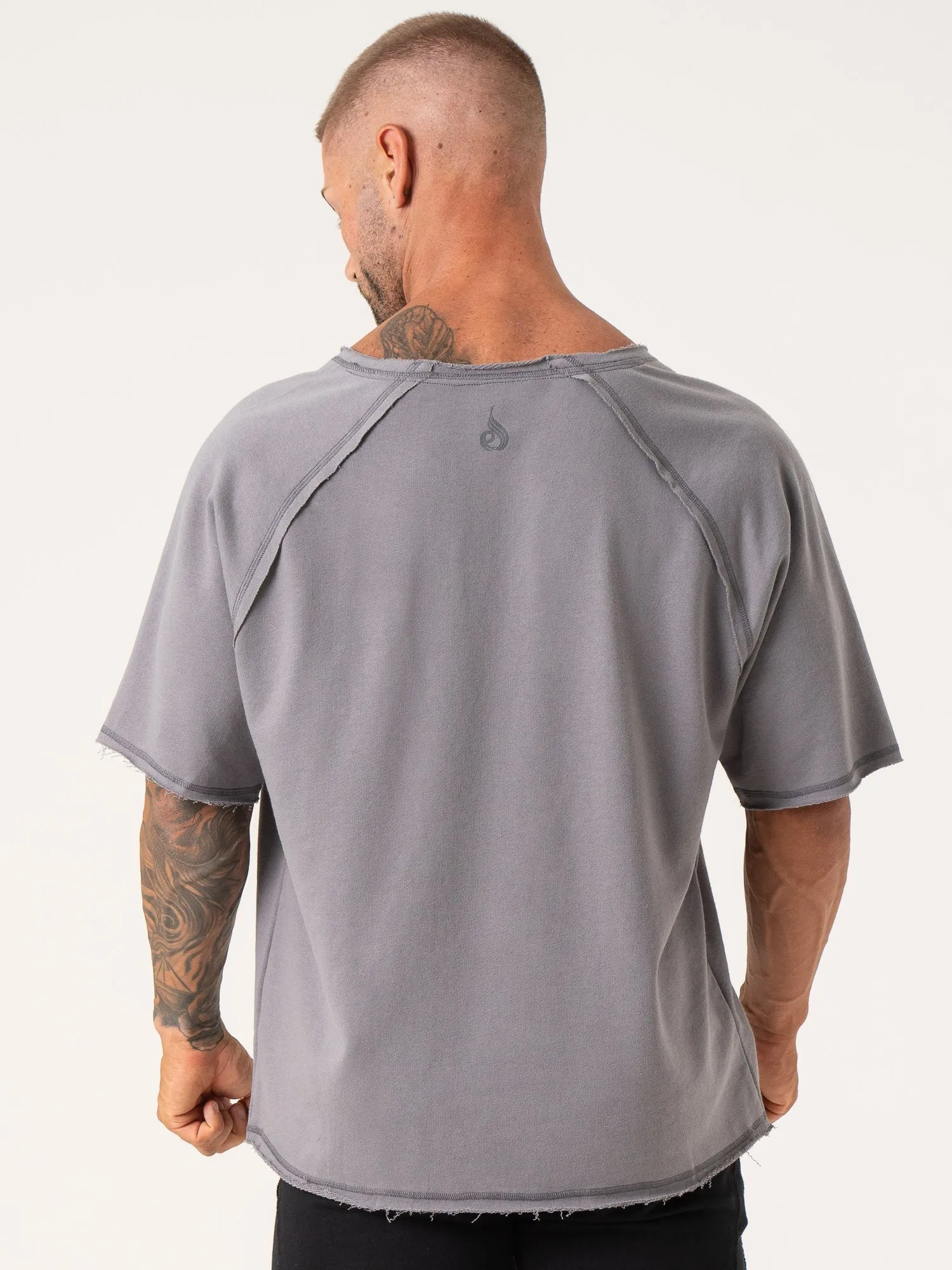 Force Rag Top - Charcoal Non Iron Fabric ReinforcedHems