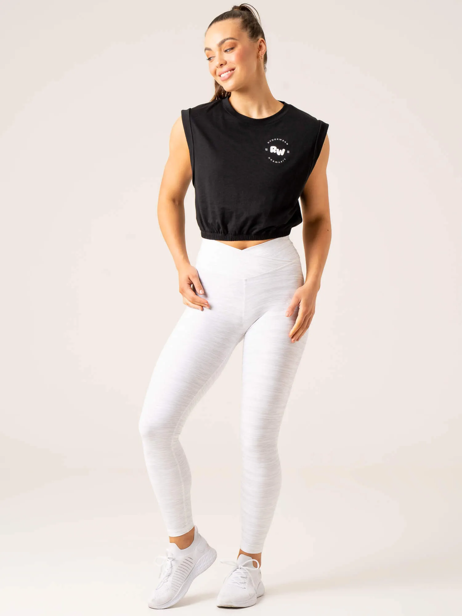 AllDay Comfort Design YarnDyedFabric Momentum Tank - Black