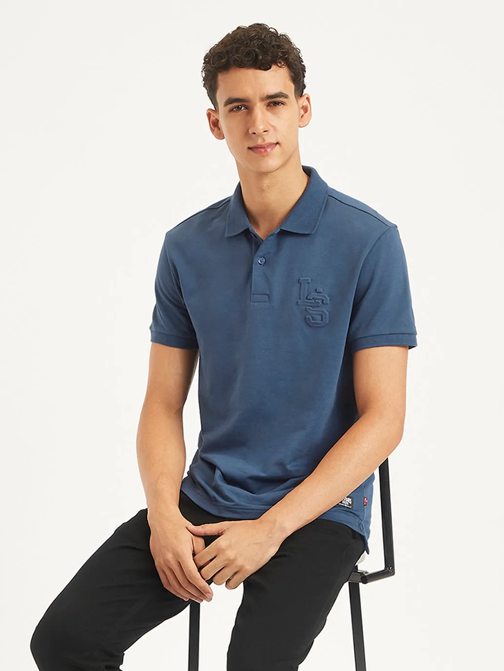 Men's Solid Slim Fit Polo T-Shirt Trendy Wear