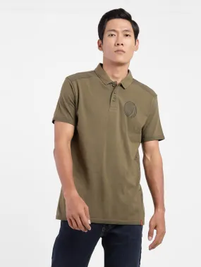 Men's Printed Polo T-shirt Lightweight Stretch Minimalist Wear