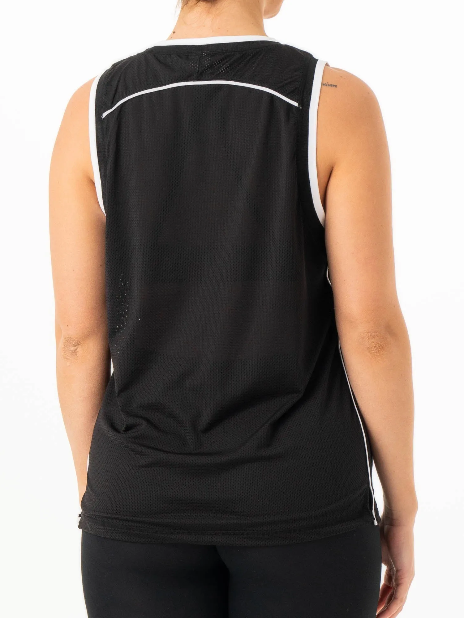MVP Mesh Jersey - Black ReinforcedStitching ribbed texture