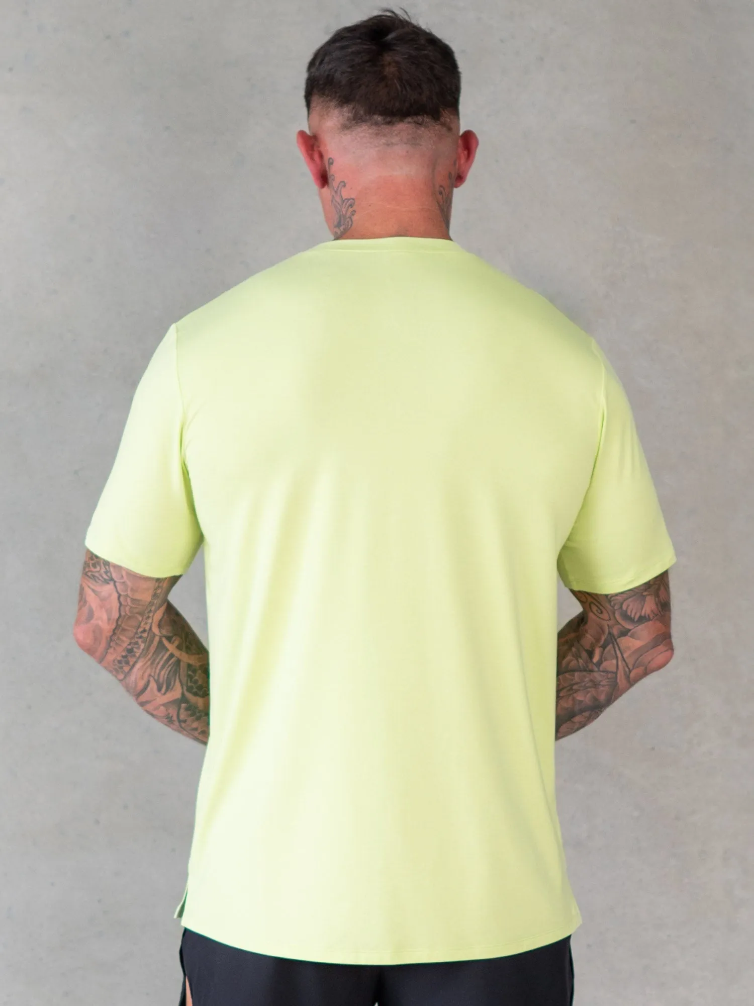 Soft Tech T-Shirt - Lime Marl Sustainable