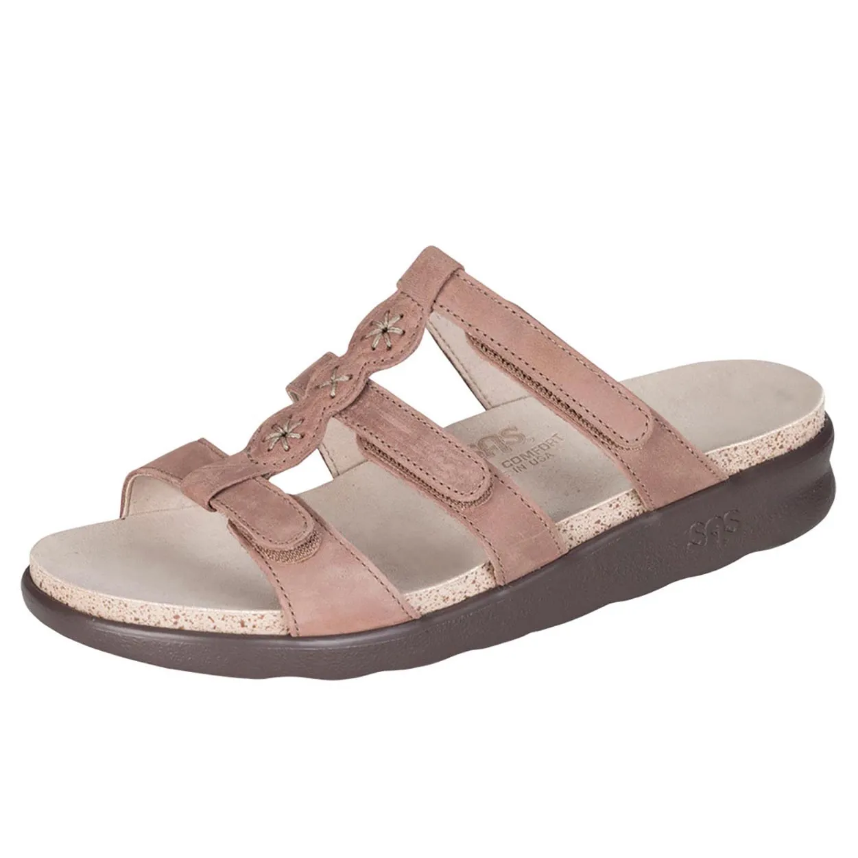 Naples - Praline Sandal Straps Toe Post Design