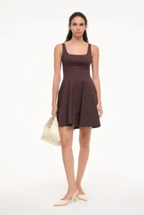 Playful Cut Skirt Flare MINI WELLS DRESS | EARTH