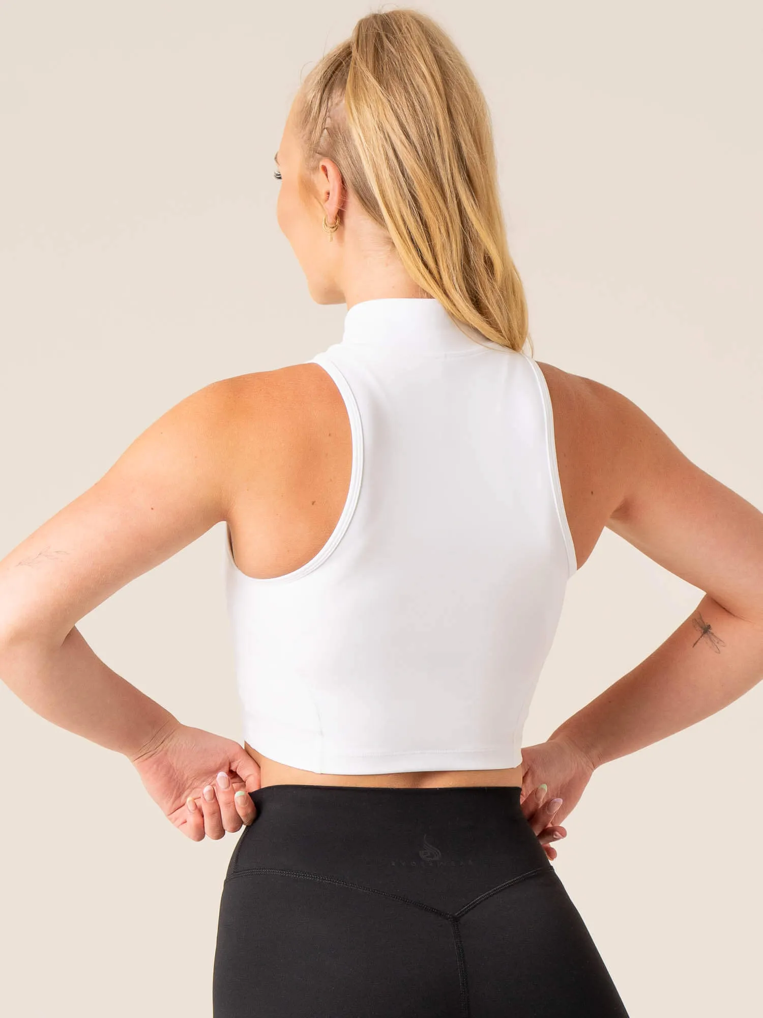 NKD Zip Tank - White StainRepellentCoating