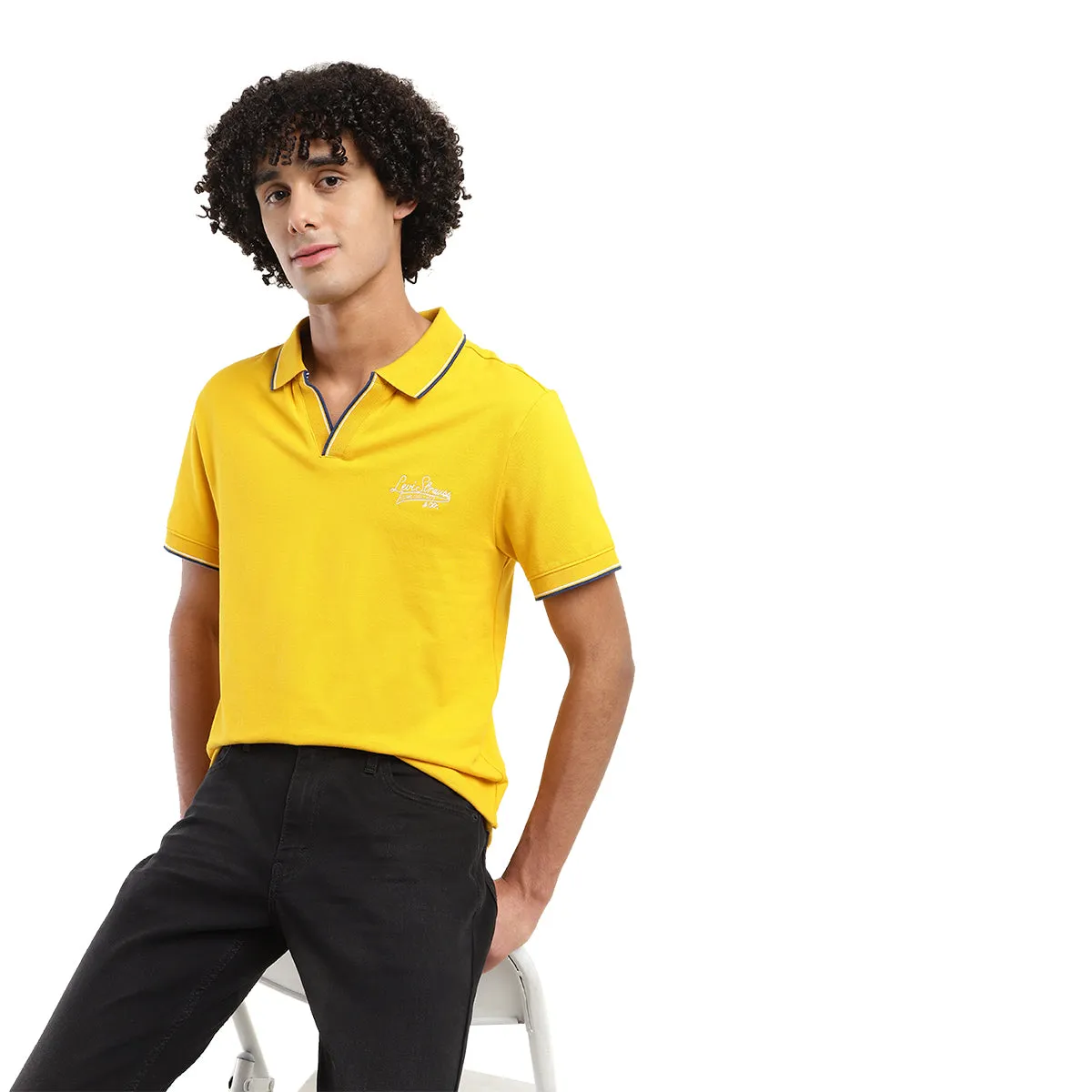 Cozy Layer Layer Ready Men's Solid Slim Fit Polo T-shirt