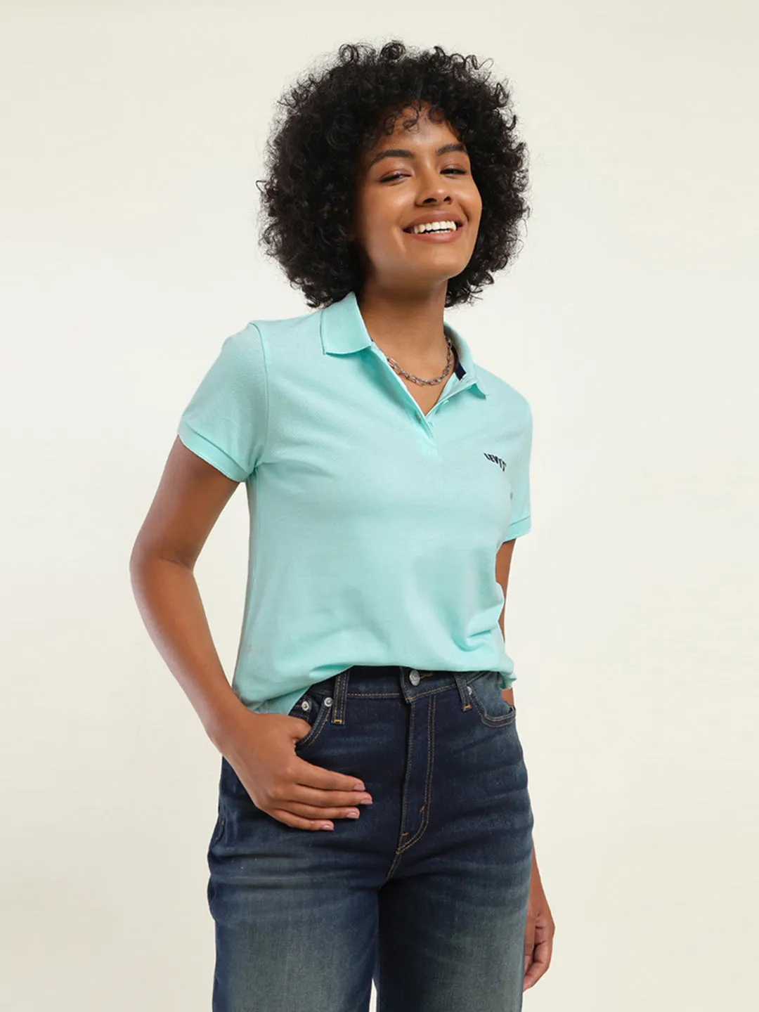 Casual Wear Women's Brand Logo Polo T-Shirt