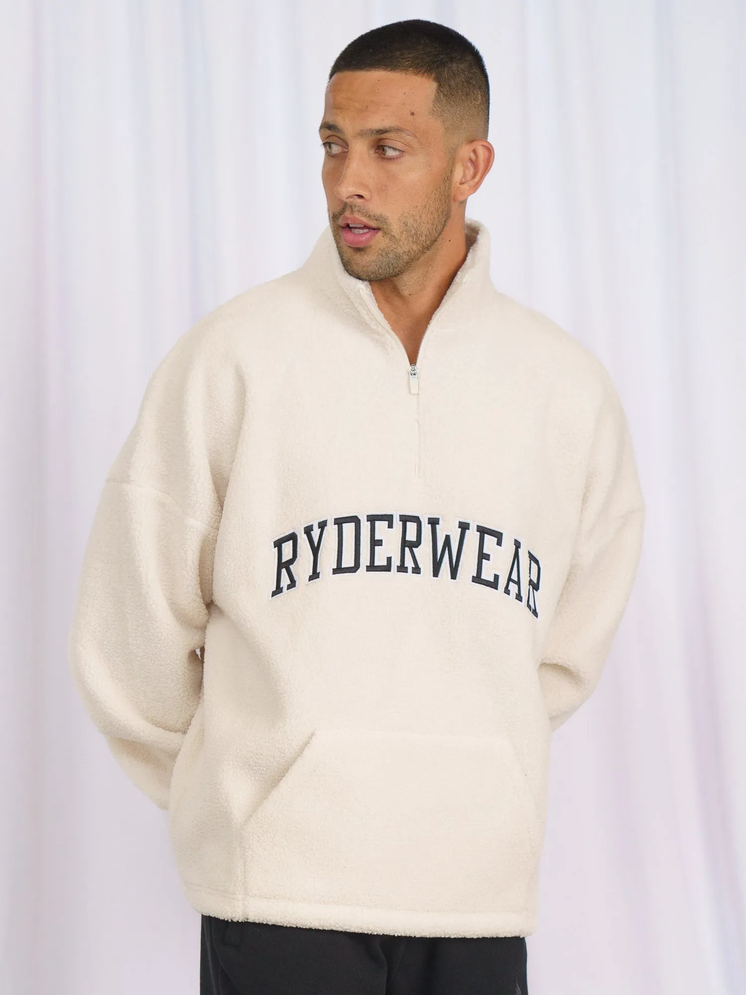 Non Bulky Insulation Tech Unisex Teddy Jumper - Vanilla