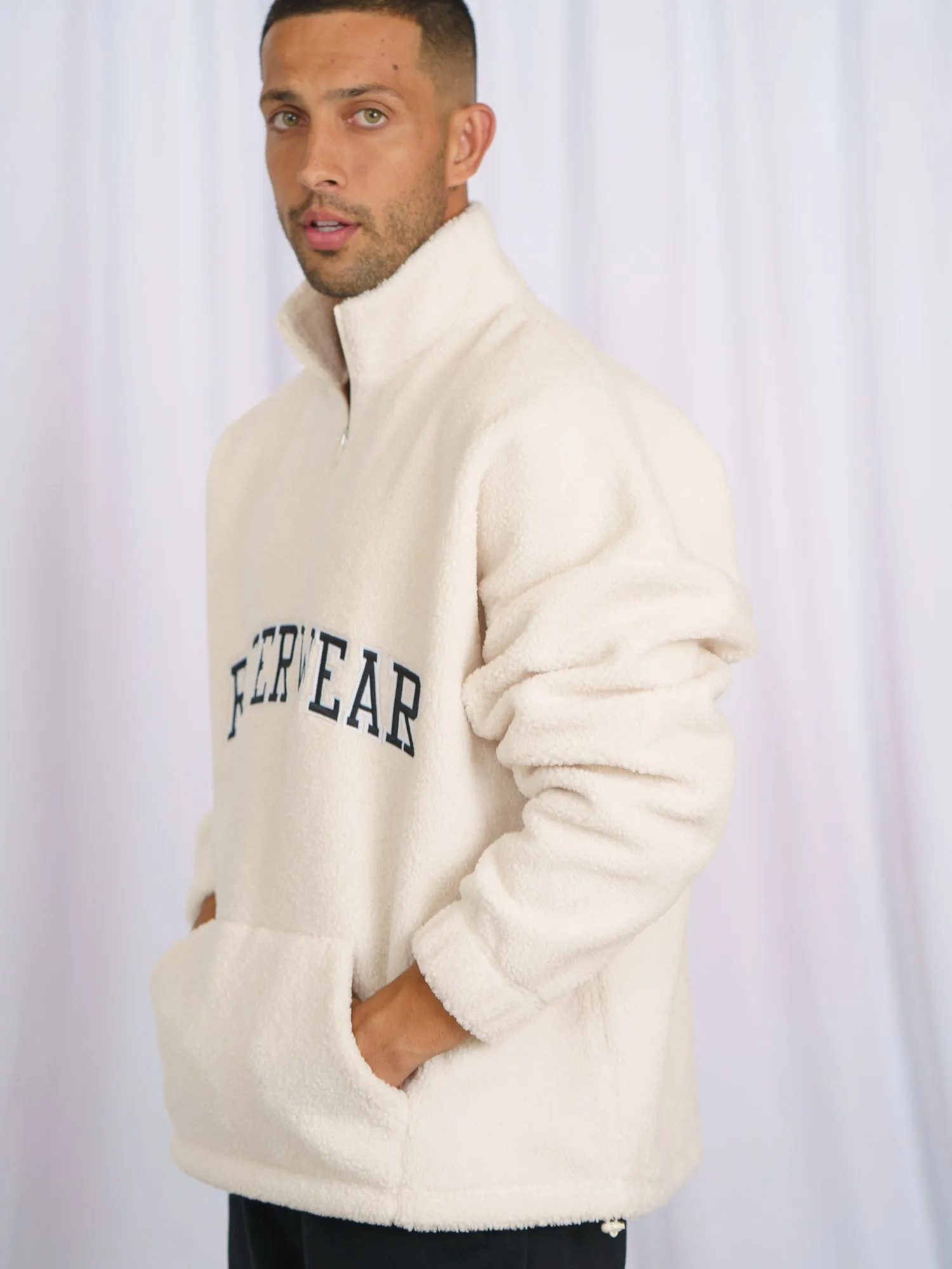 Matte Finish Unisex Teddy Jumper - Vanilla