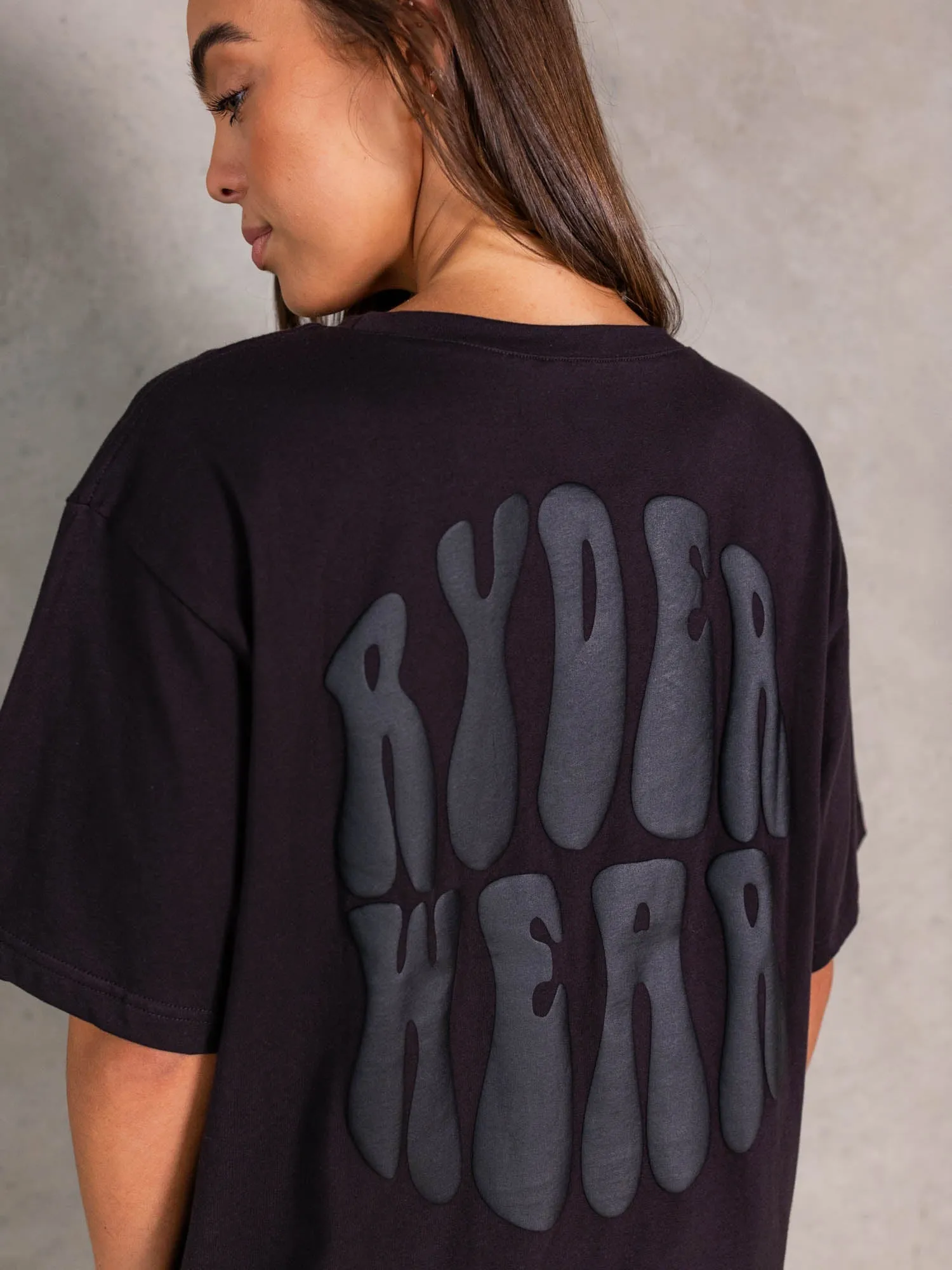 NRG Oversized T-Shirt - Faded Black Thermal regulation