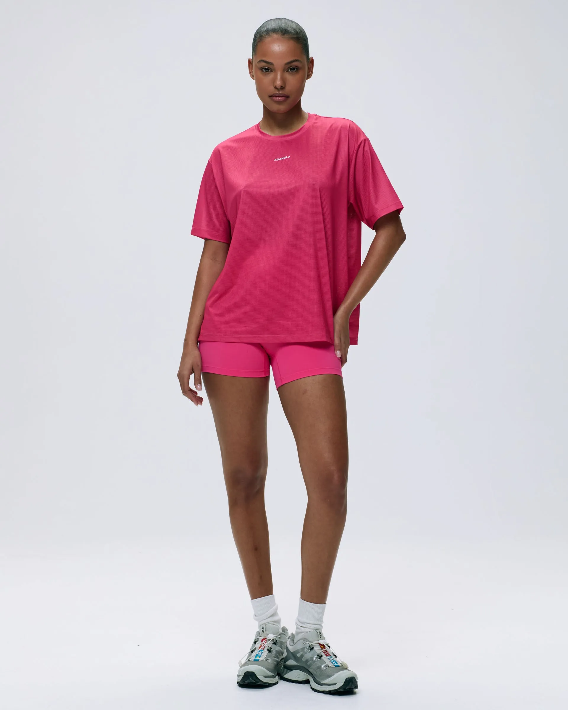 Mesh Active T-Shirt - Hot Pink City Smart