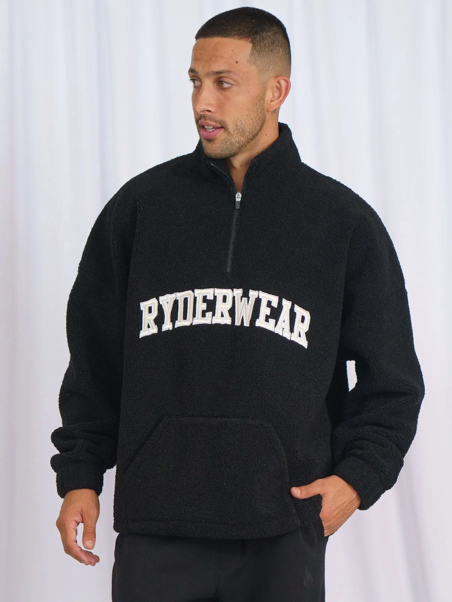 Unisex Teddy Jumper - Black Weatherproof Barrier AbrasionResistant Surface