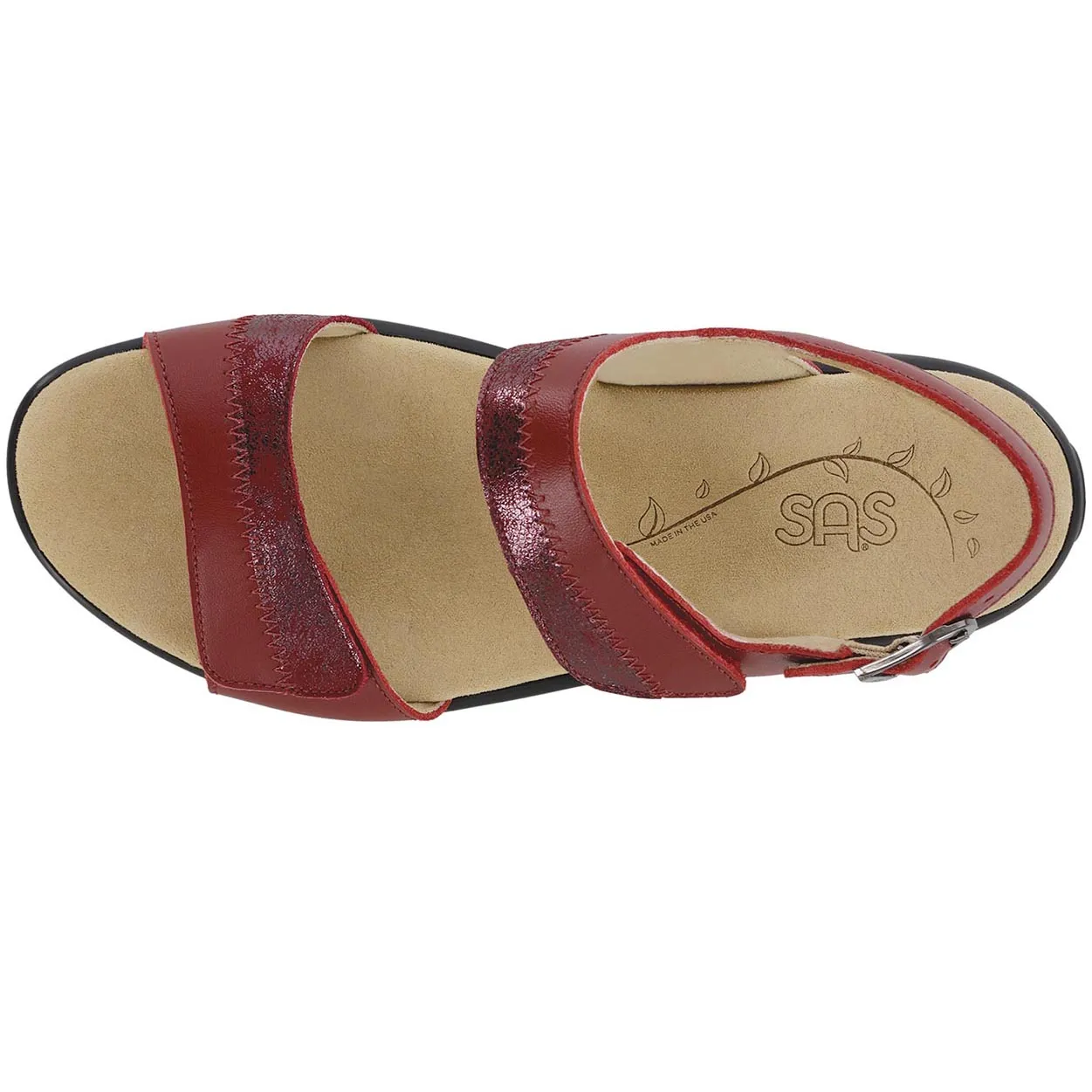 Minimalist Strap Pattern Odor Resistant Nudu - Ruby