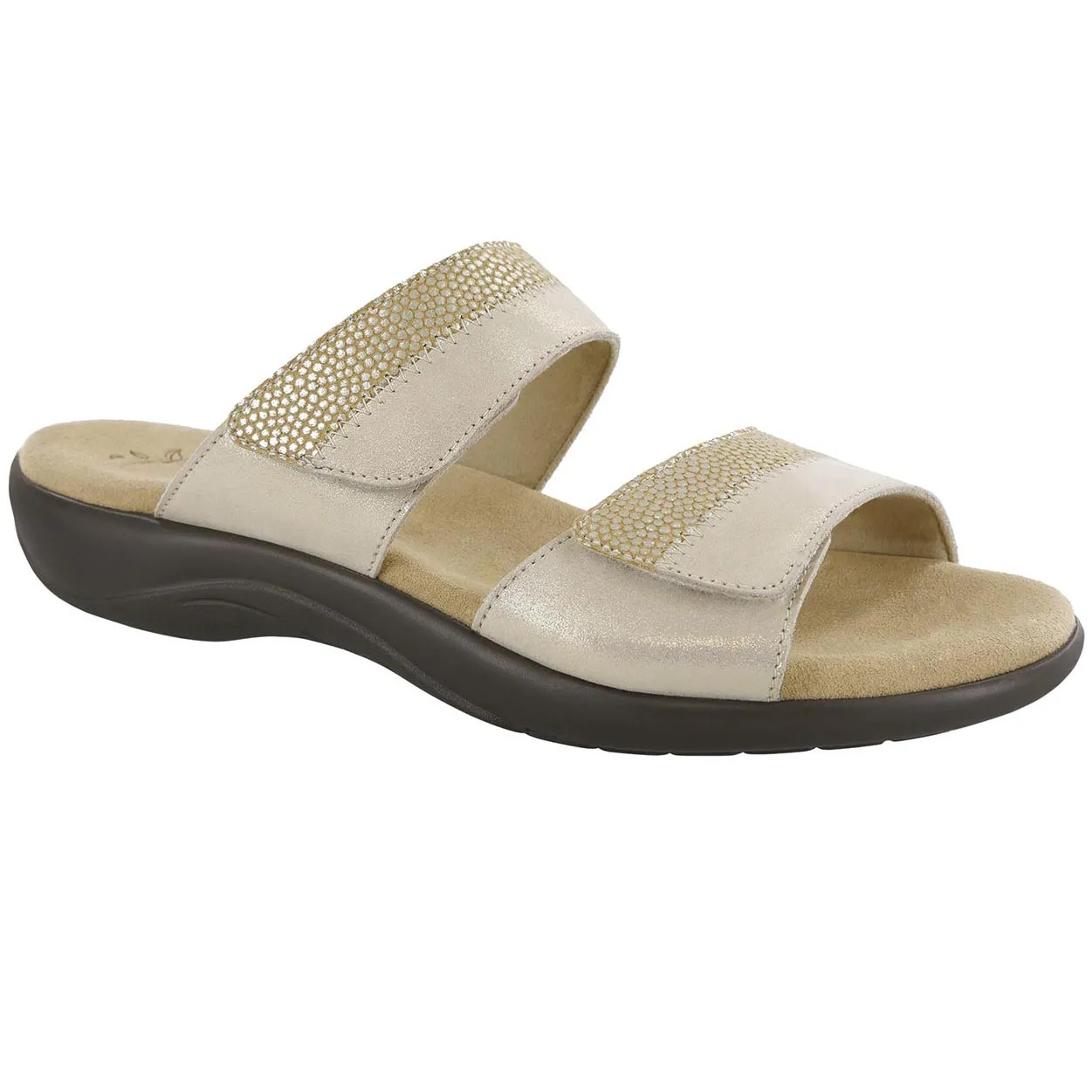 Nudu Slide - Golden Animal Print