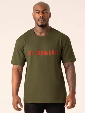 Training T-Shirt - Olive Everyday Layering Casual and cool